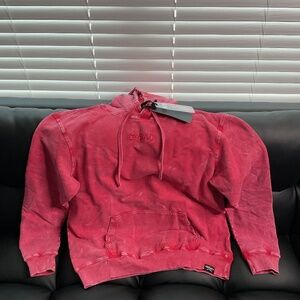 R3bel "Fuel Your Passion" Red Pigment Dye Hoodie Sweatshirt Men's Size L